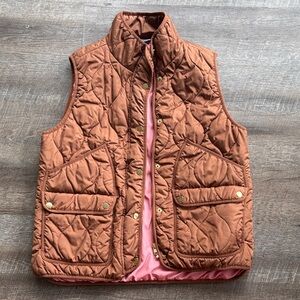 Women's Quilted Brown Vest